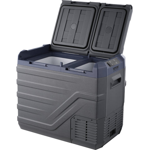 VEVOR Portable Car Refrigerator Freezer Compressor 25\u002F32\u002F40 L Dual Zone for Car Home