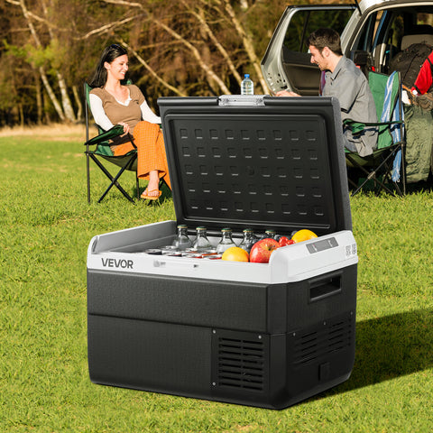 VEVOR 12 Volt Car Refrigerator Portable Freezer 31.7QT Electric Cooler for Camping 25L\u002F30L\u002F40L\u002F50L