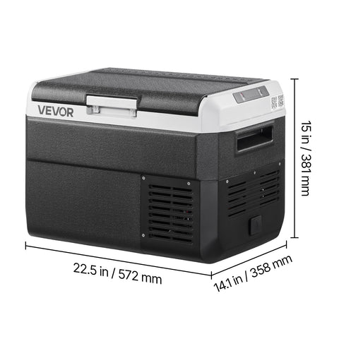VEVOR 12 Volt Car Refrigerator Portable Freezer 31.7QT Electric Cooler for Camping 25L\u002F30L\u002F40L\u002F50L