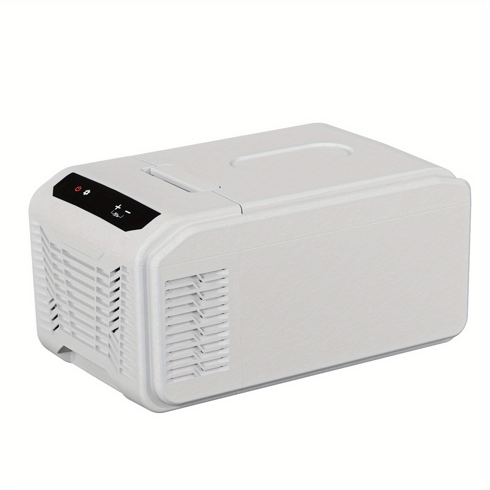 Portable Car Fridge Freezer Upgraded 16QT Portable Car Fridge Freezer | 15 Min Fast Cool, ECO\u002FMAX Dual Modes | 3-Way Charging (Solar\u002FAC\u002FDC) | 3-Level Battery Protection, LED Display & Cup Holders - Camping, RV, Home Use