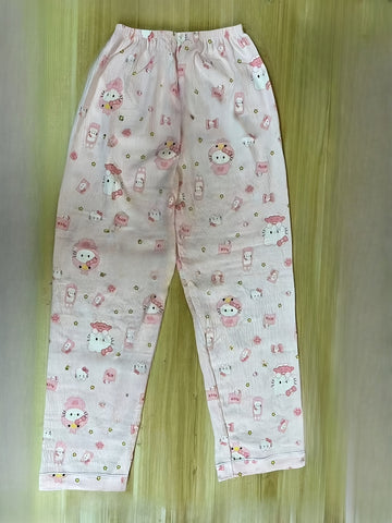 Y2K Trendy Pajamas Trendy Pink KT Cat Pajamas Women's Summer Shorts SetOpen Cardigan Fluffy Home Wear 25AW Christmas,  Summer Sleepwear, Playful Design, Quality Loungewear, Breathable Sleepwear, Women's Nightwear, Twopiece Pajamas, Young Women, Gift