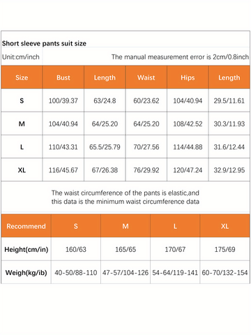 Two Sets of Youth Solid Color Striped Shorts and Short Sleeve Pajama Set, for Teenager