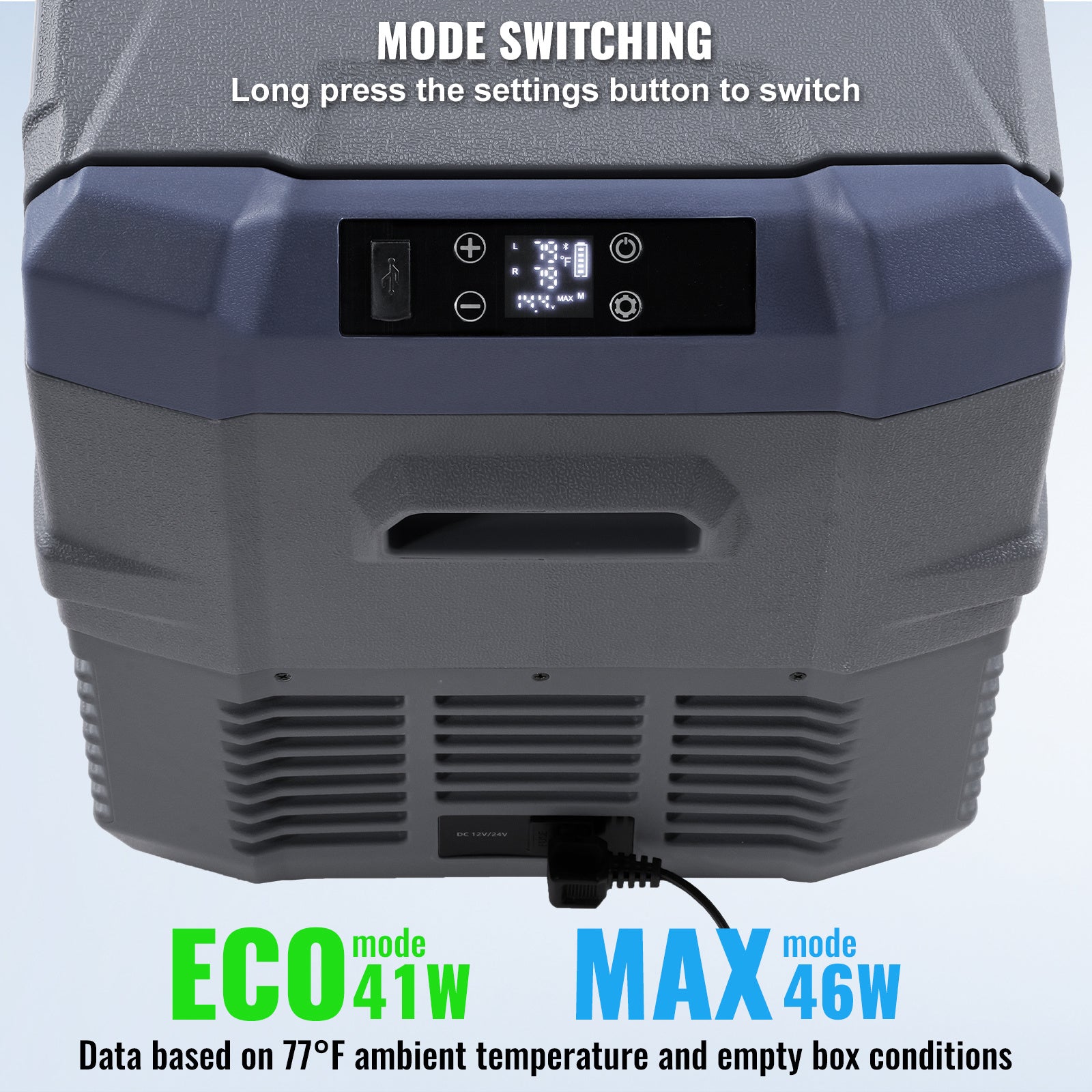 VEVOR Portable Car Refrigerator Freezer Compressor 25\u002F32\u002F40 L Dual Zone for Car Home
