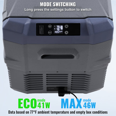 VEVOR Portable Car Refrigerator Freezer Compressor 25\u002F32\u002F40 L Dual Zone for Car Home
