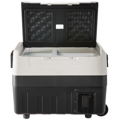 Happybuy 48 QT Car Refrigerator, 12V\u002F24V Dual Zone Portable Freezer, Compressor Cooler For Outdoor, Travel, RV, Camping