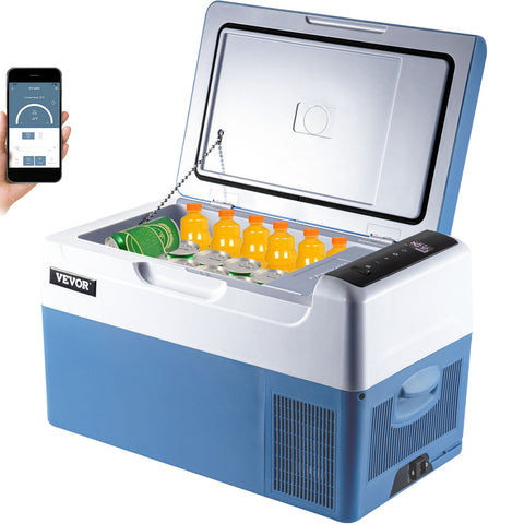 VEVOR 23Qt Portable Car Refrigerator - Compact, 12V Mini Freezer for Vehicle Trunks & Camping