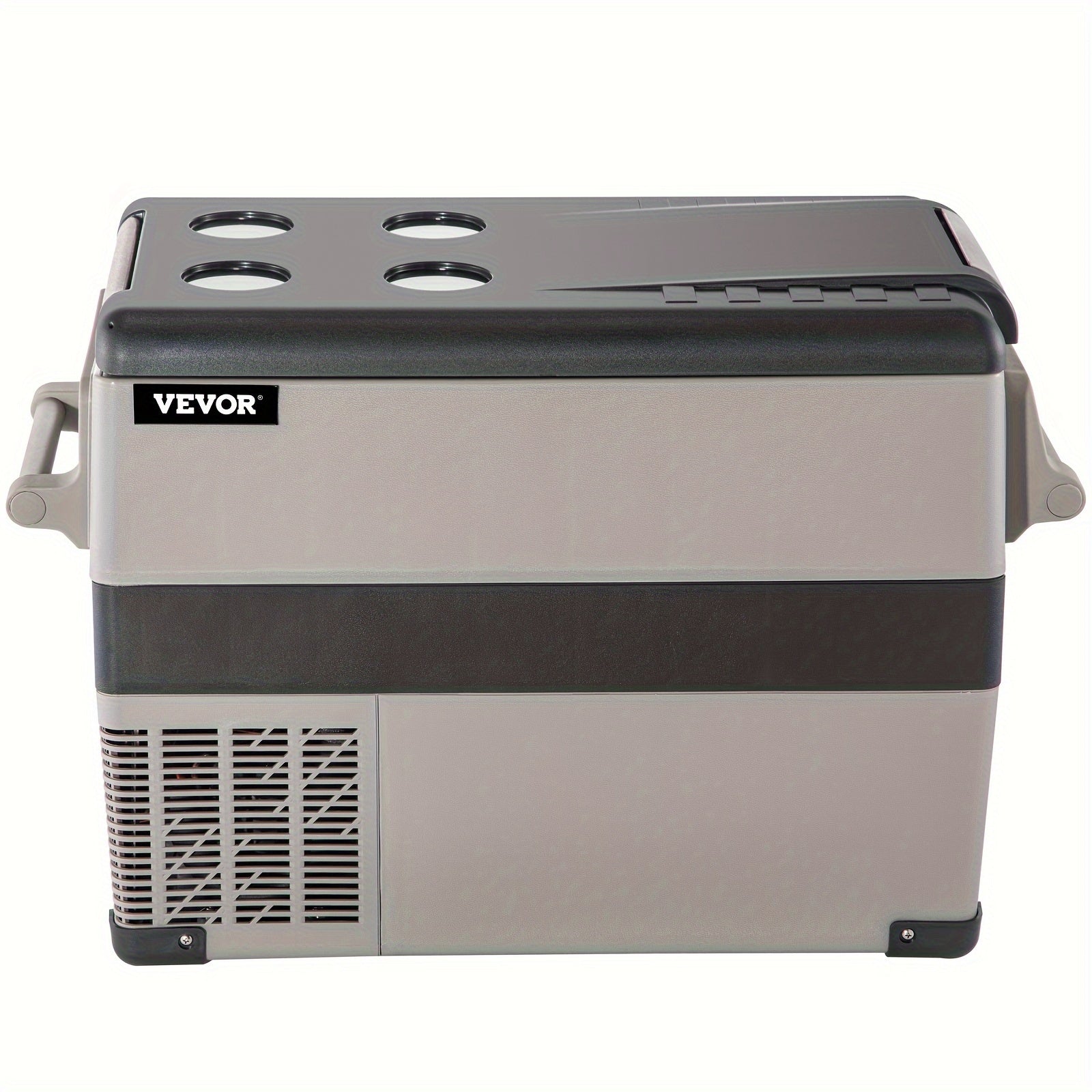VEVOR 12 Volt Refrigerator 11.89gal(48qt) Fast Cooling Portable Freezer With App Control Car Fridge With 12\u002F24v DC & 110-240v AC For Travel, Camping And Home Use, 48 Quart, Black