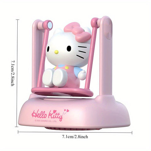Sanrio Solar Car Ornament Sanrio Solar-Powered Car Aromatherapy Ornament - Swing-Shaking Interior Decoration for Girls, Home & Office, Universal for All Vehicles