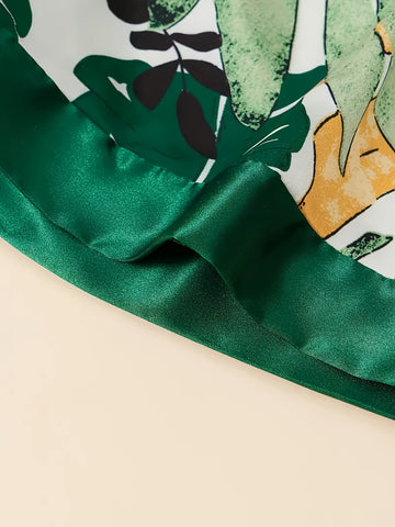 5pcs Satin Pajama Set, Including Outerwear, Long Camisole, Short Camisole, Pants, Shorts, Women's Sleepwear&home Wear, Camisole Sleepwear Simple, Fashionable, Comfortable And Loose Pajama Set