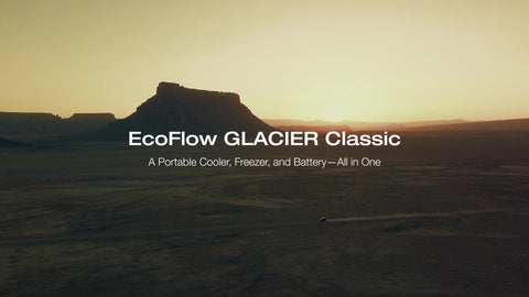 EcoFlow PicnicMat with GLACIER Classic 35L Portable Fridge Freezer (Separate Shipment), 43H Cooling Car Refrigerator, Battery Powered with App Control, 6 Charging Options, Fast&Quiet Electric Cooler for Camping, RV, Off-Grid Living 2-Year Warranty