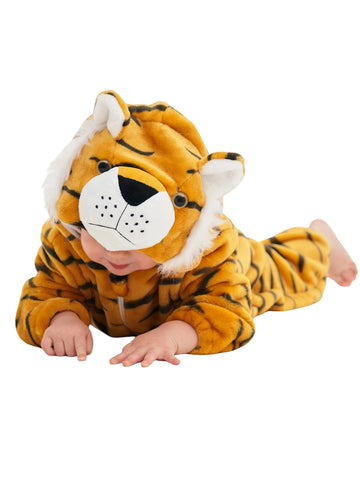 Unisex Tiger Onesie Pajamas - Soft Flannel Long Sleeve Animal with Pockets, Cozy Halloween & Christmas Sleepwear for &, Year-Round Adorable Homewear, 's Sleepwear, Playful Attire, Easy Diaper Change