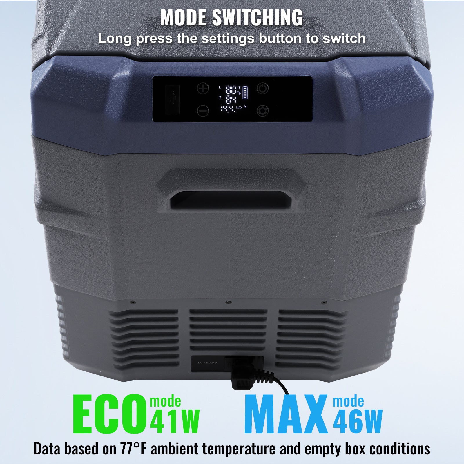 VEVOR Portable Car Refrigerator Freezer Compressor 25\u002F32\u002F40 L Dual Zone for Car Home
